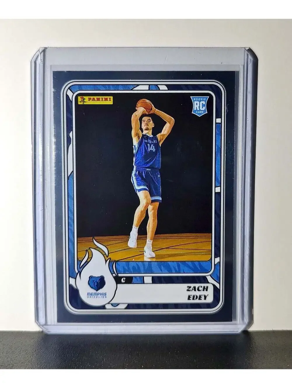 Zach Edey Rookie 2024-25 Panini NBA #90 Foil Sticker Card Memphis Grizzlies